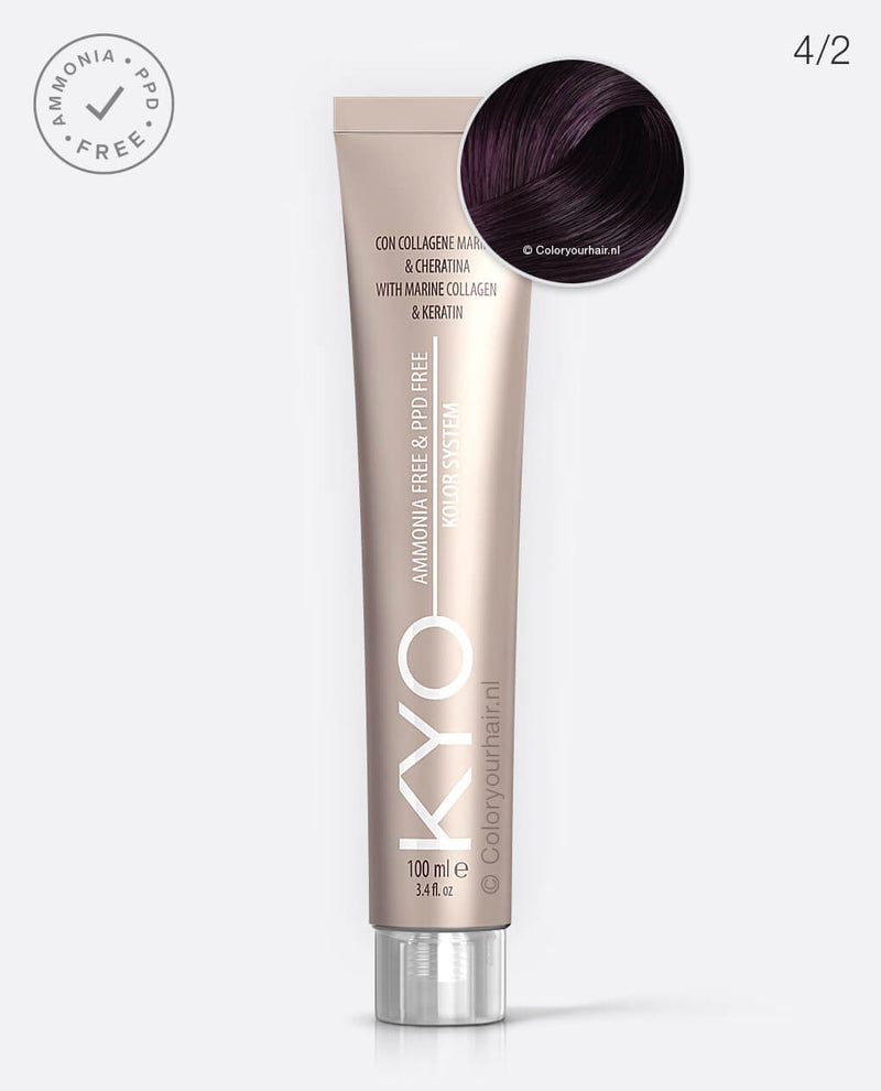 KYO haarverf 4.2 Bruin Violet 100ml