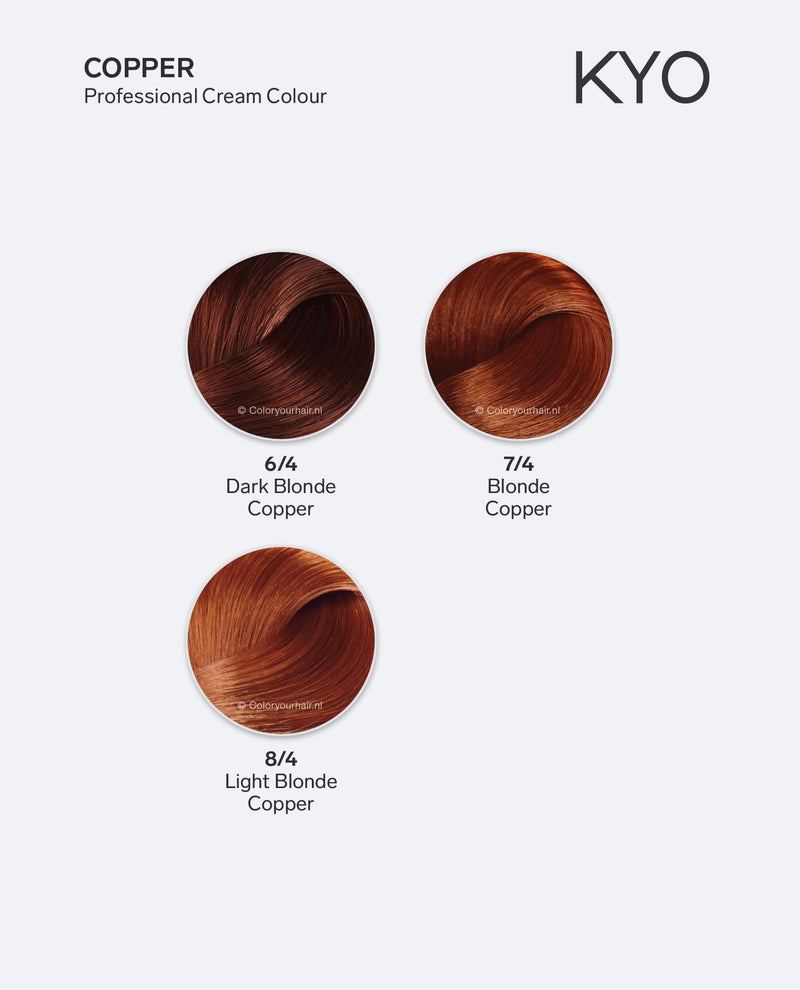 KYO Color - 7.4 Medium Blonde Copper - haarverf zonder ammoniak