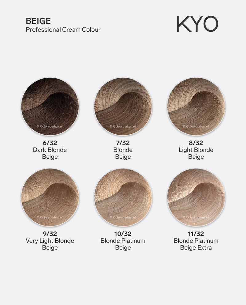 KYO Professional 10.32 Blonde Platinum Beige colour