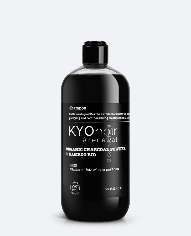 KYO Noir • Organic Shampoo 500ml • Biologische Charcoal & Bamboo 